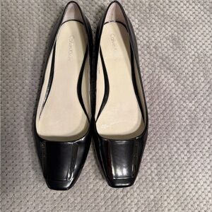 Calvin Klein Glossy Black Flats
